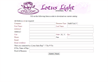 Tablet Screenshot of catrequest.lotuslight.com