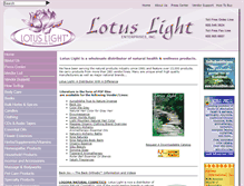 Tablet Screenshot of catalog.lotuslight.com